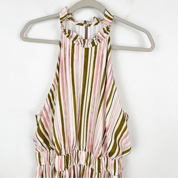 Nine West Striped Halter Sleeveless Maxi Dress Sz XXL - Picture 4 of 9